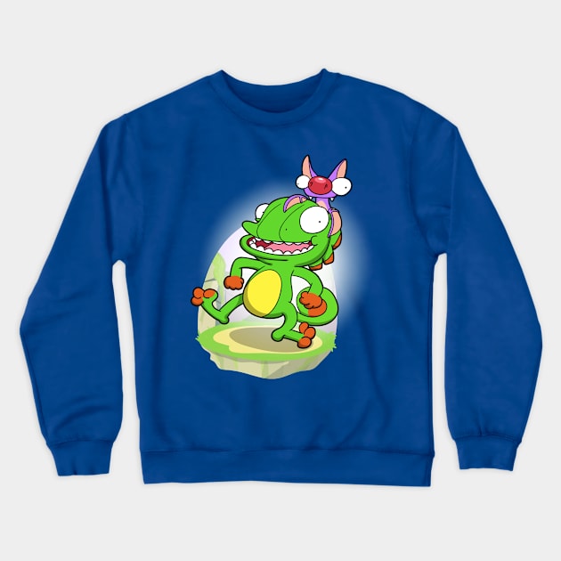 Lizard and Bat! Crewneck Sweatshirt by Aniforce